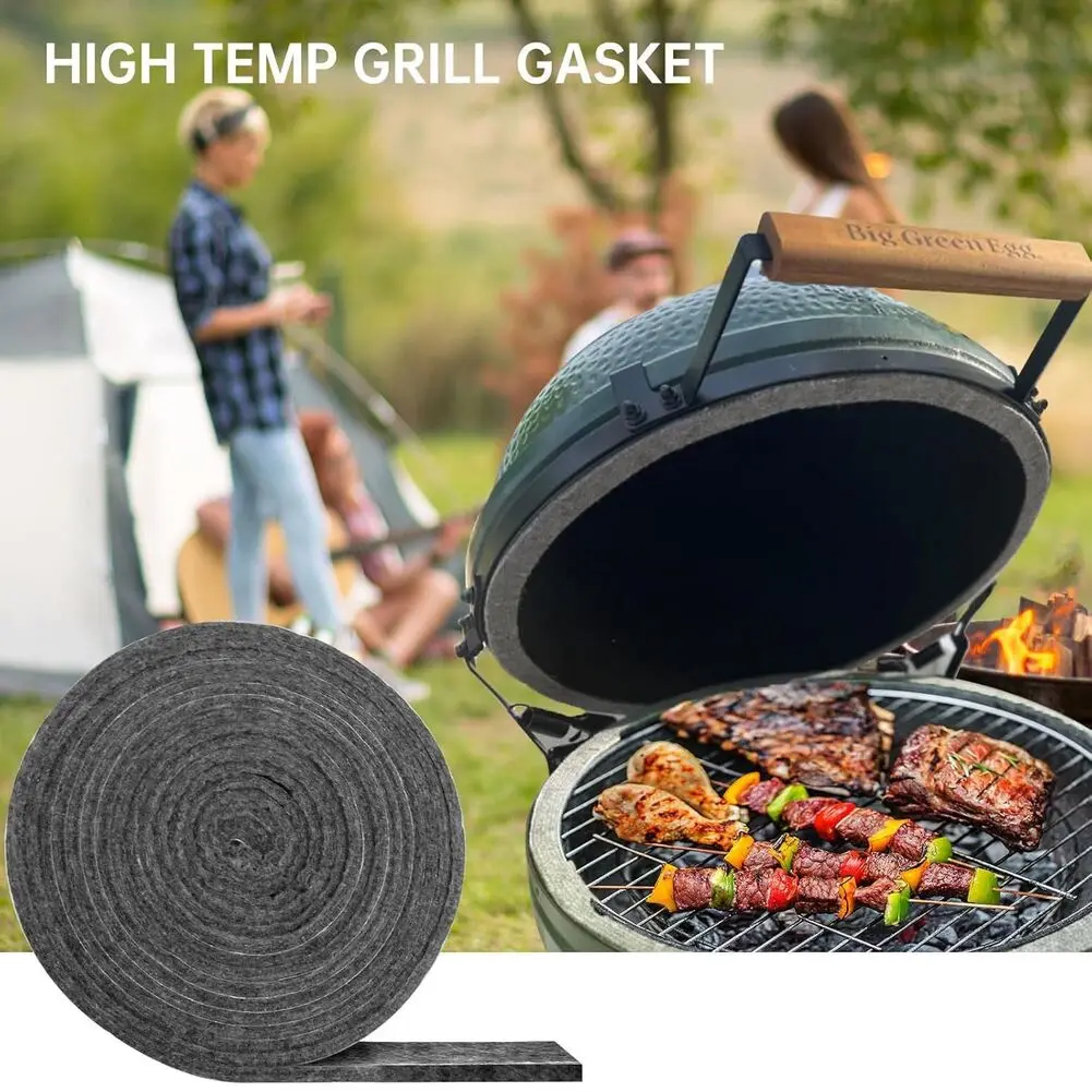 For WEBER Grills High-Temp Material BBQ Gasket Grilling Outdoor Cooking Grilling Seal Strip For Smokers Fits Various Smokers