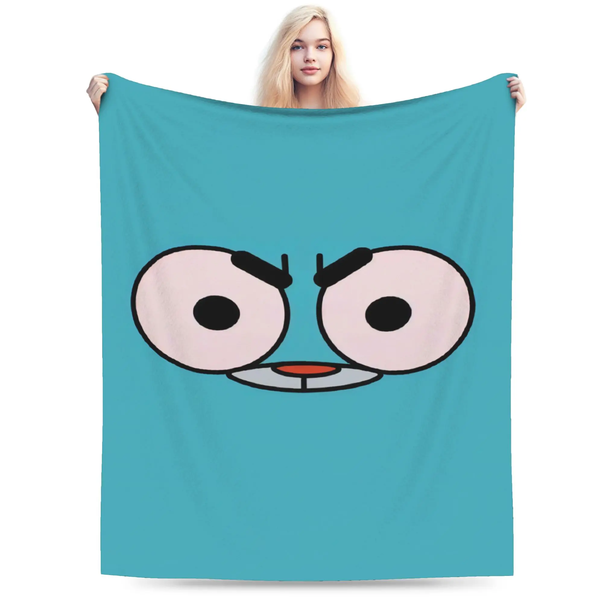 Mordecai And Rigby Regular Show Cartoon Character Blanket Flannel Throw Blanket For Outdoor Super Warm Custom Quality Bedspread