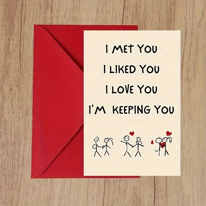 بطاقات عيد الميلاد والذكرى السنوية الرومانسية مع رسائل حب شخصية في الأظرف #1