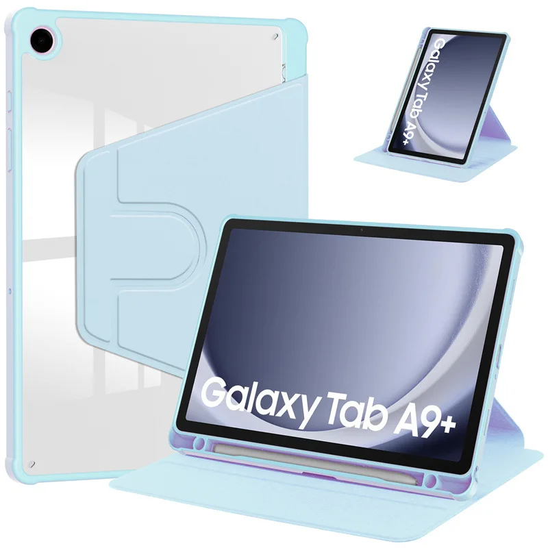 

Case For Samsung Tab A9 Plus 11 inch SM-X210/X215/X216/X218 Smart Rotating With Pencil Holder Cover for Samsung Tab A9+ Tablet