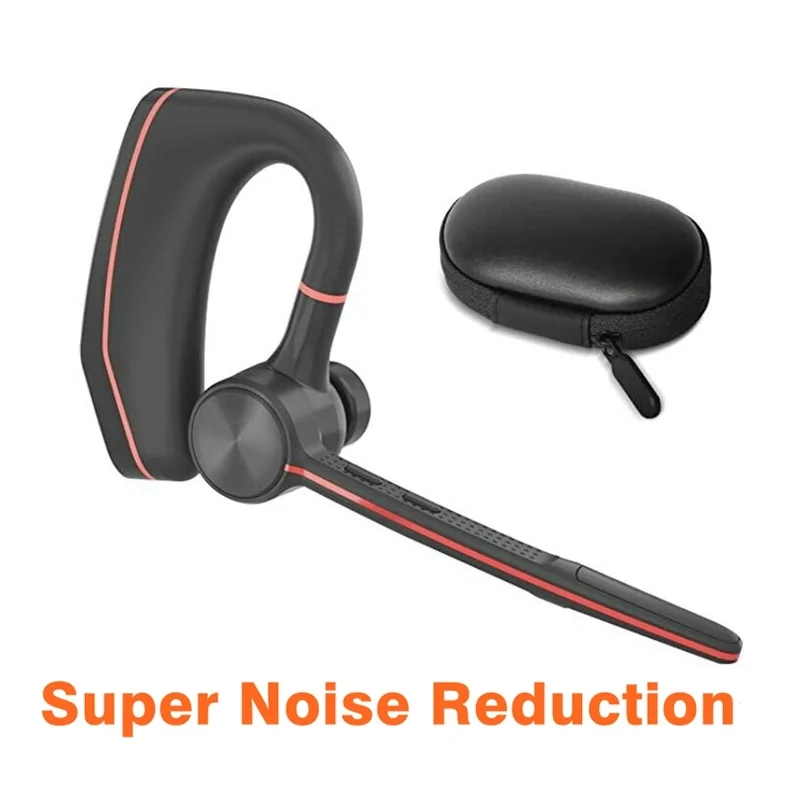 Original New Talk A9 Bluetooth Headset Premium Wireless Single Ear Headset Earphones Active Noise Reduction HIFI Sound Quality