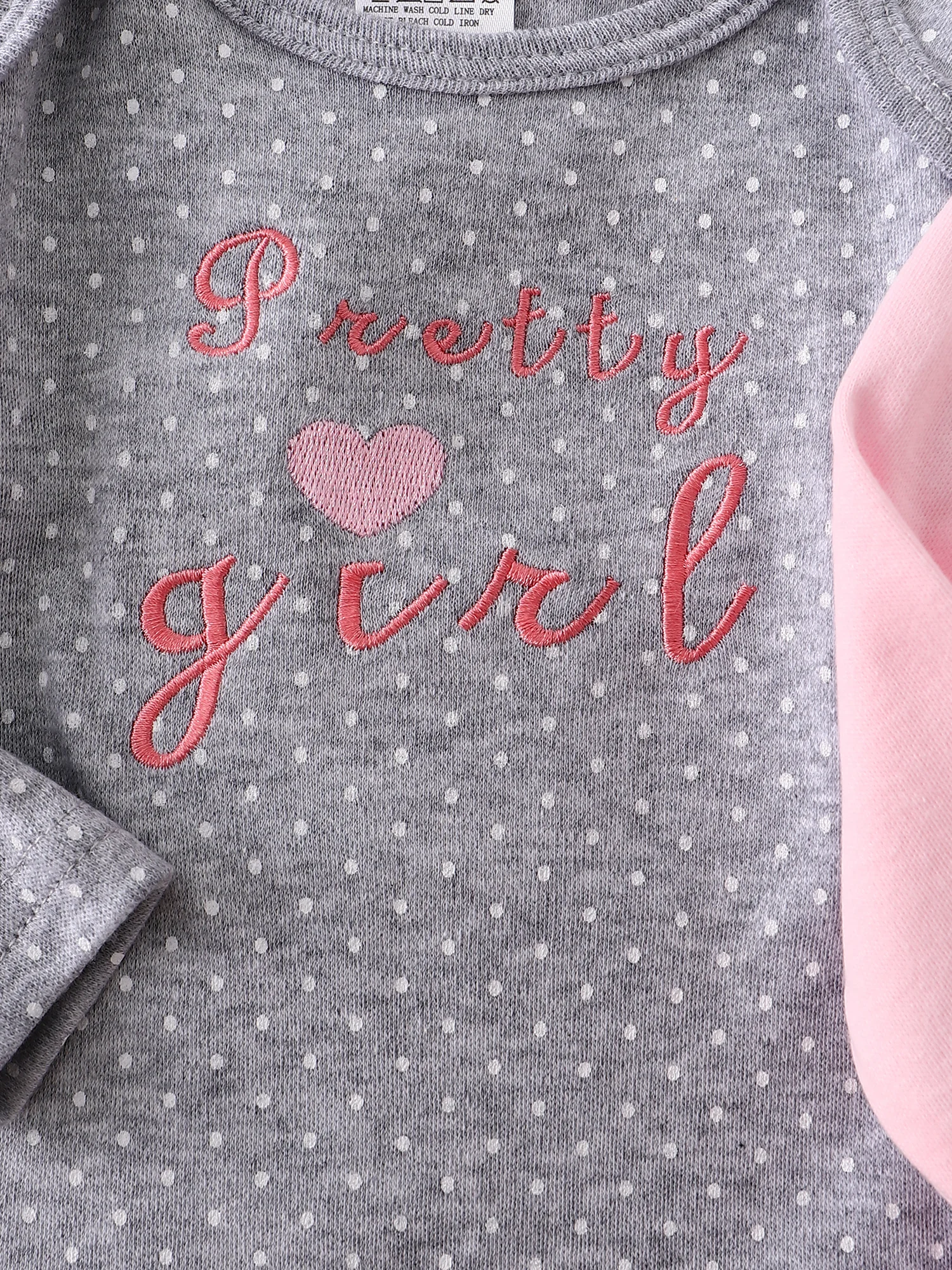 Baby-Mädchen-Strampler, 5-teilig, neuer Stil, Baby-Mädchen-Kleidung, Frühling/Herbst, langärmeliger Strampler aus Baumwollstoff, geeignet für 0–12 Monate – Detail 4