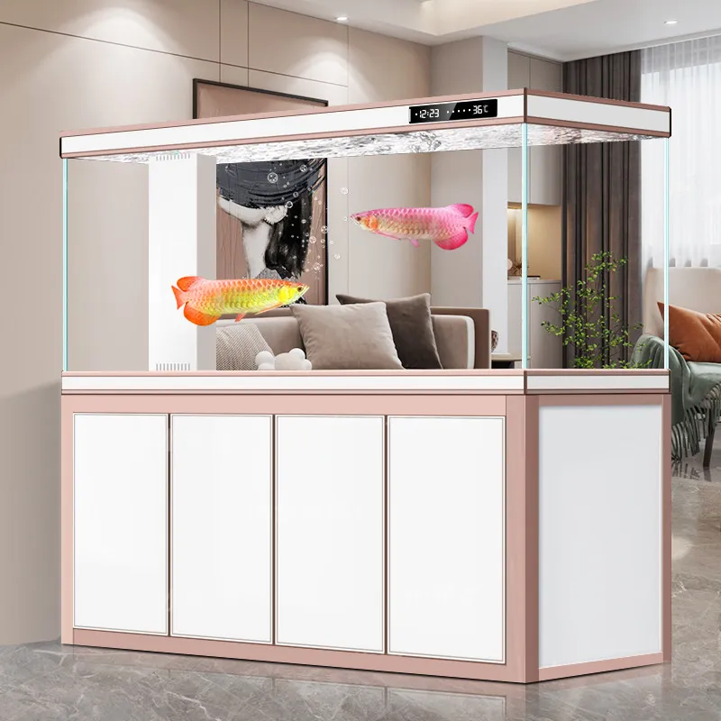 

Panoramic Transparent Aquariu No Water Change Required Reception Desk Smart Integrated Cylinder Ffice Furniture Военное ДелоLJ40