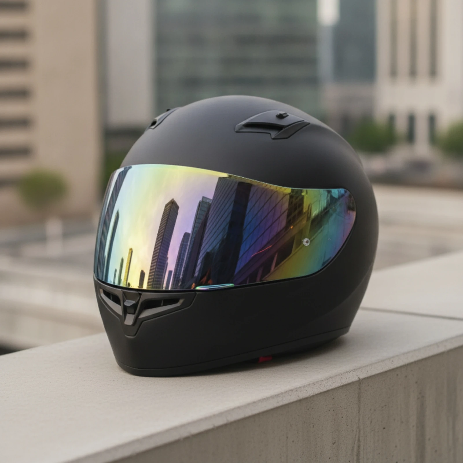 Motorcycle Helmet Visor Glossy Motorcycle Helmet Face Visor Replaceable Face Visor Impact-Resistant Aerodynamic