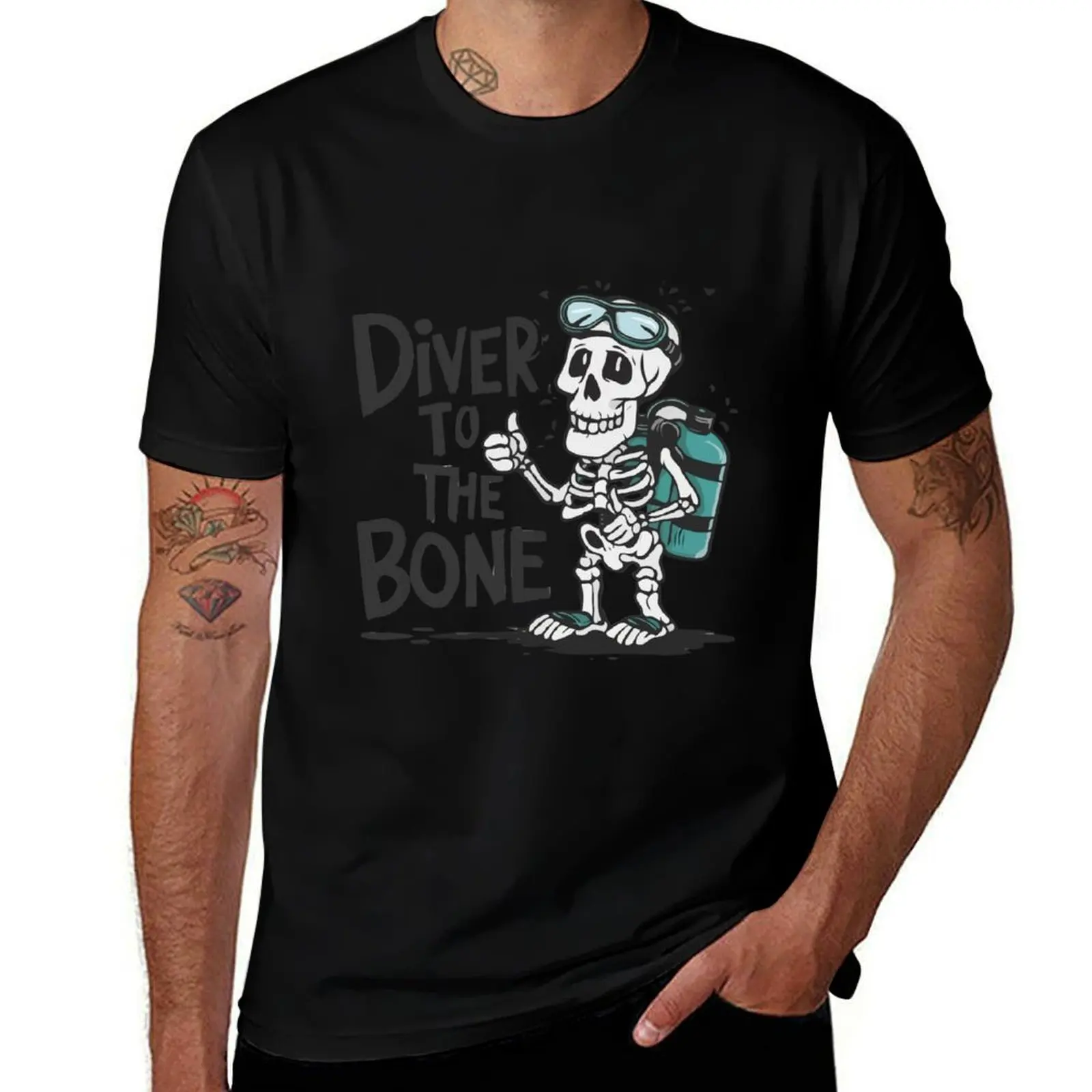 Diver To The Bone T-Shirt Simple Trendy Casual T-Shirt