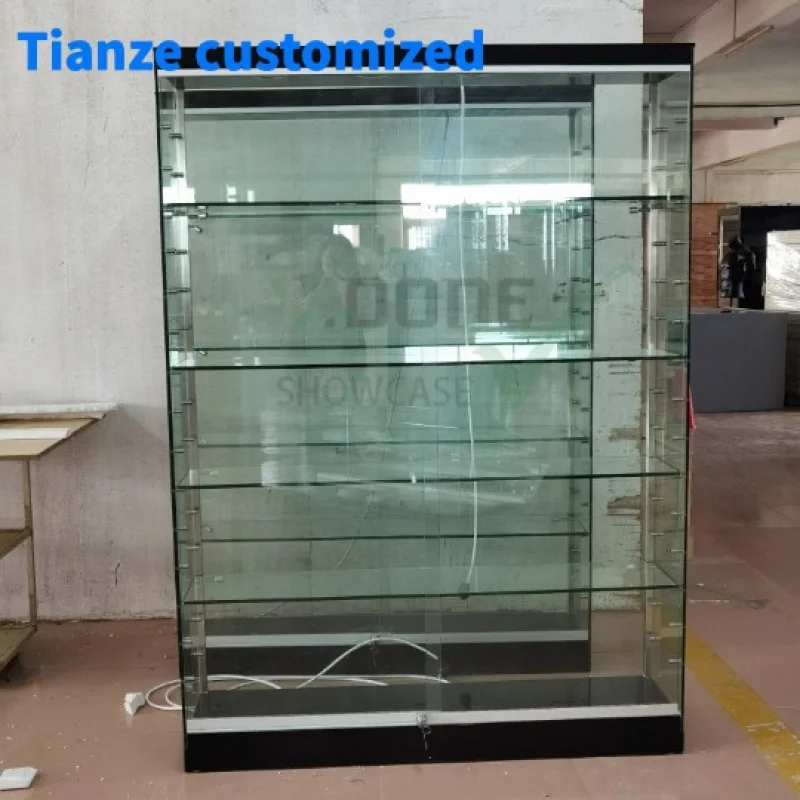 [Customized]display cases smoke shop display cases with led light showcase a smoke shop