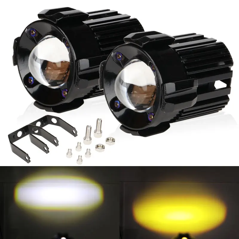 60W Motorcycle LED Headlihgt CSP chip led additional Headlamp bulb moto Fog lamp High low light motorcycle Spotlight Scooter 12v