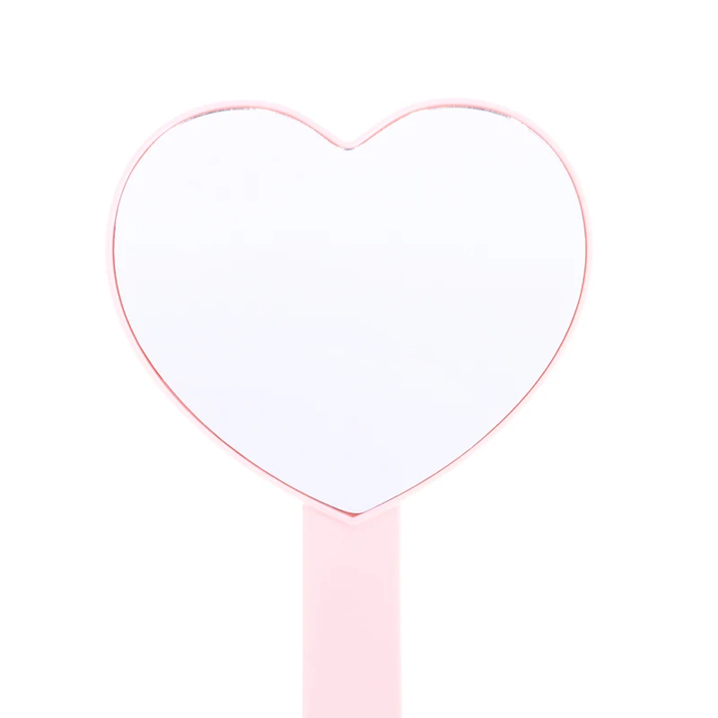 New Heart Shaped Student Mirror Eyelash Extension Makeup Mirror SPA Salon Portable Cosmetic Mirrors For Girls Women