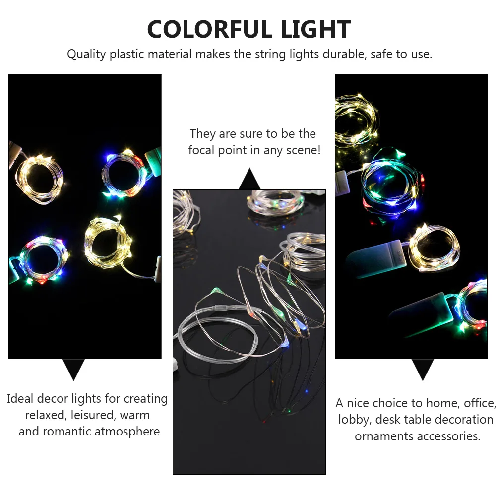 

1Pcs LED String Lights Colorful 1 Meter Christmas Bouquet Decorative Lamp Creative Garden Party Festival Bedroom Lighting
