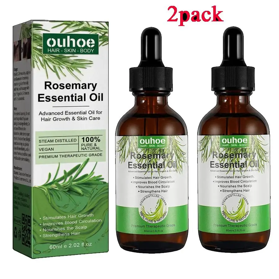 

Rosemary Essential Oil Oils Pure Natural 60ML Hair Essential Oils For Nourish Shiny Hair Healthy Hair Care