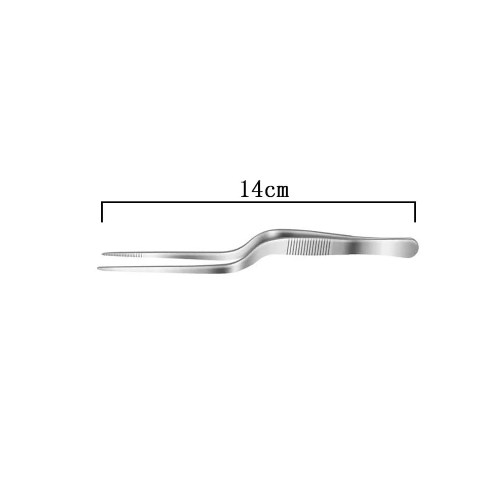 304 stainless steel tweezers, gun shaped pointed clips, anti slip, used for laboratory or decorative flower and water plant tool