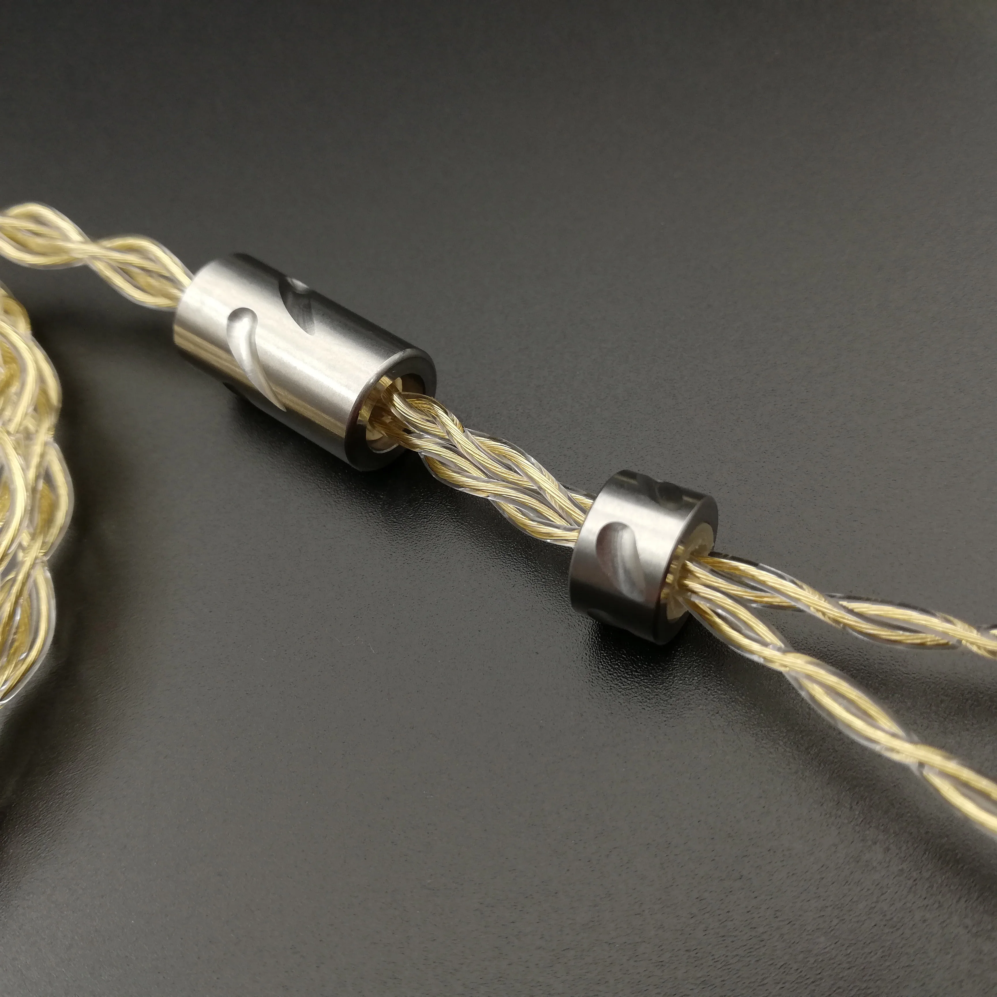 HiClass-Cable chapado en oro de 4 núcleos 6N, de alta calidad, 2Pin 0,78 QDC MMCX, 2,5/3,5/4,4 Iem