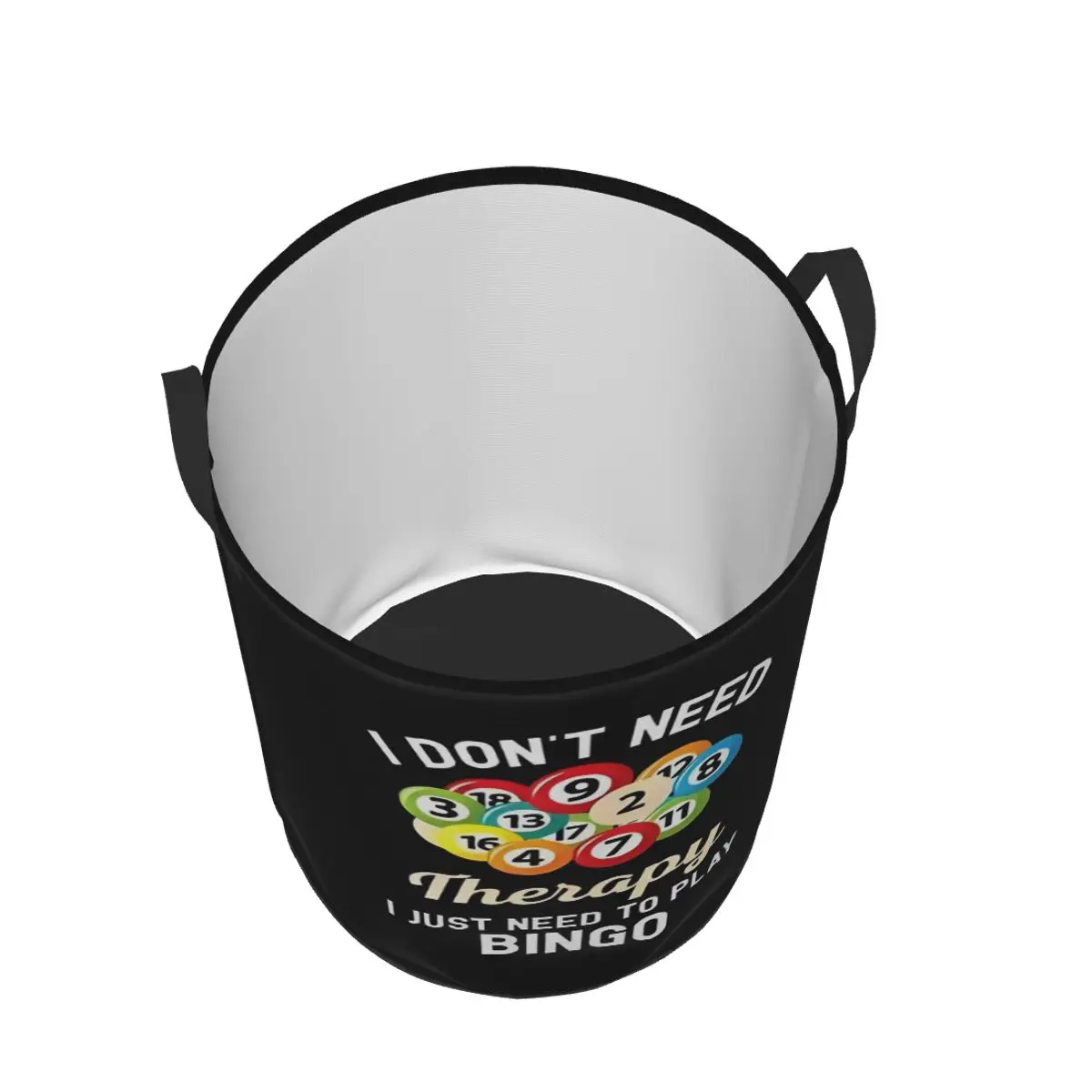 Custom Bingo Laundry Hamper Large Storage Basket Cards Game Kids Nursery Toy Organizer