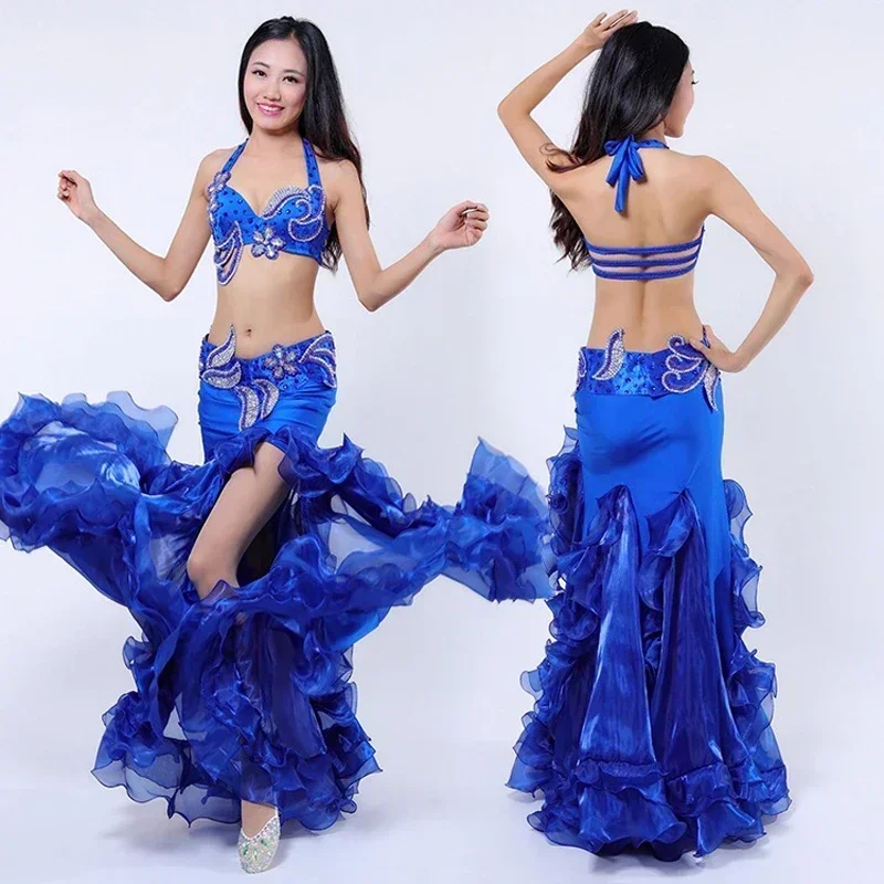 Nowy design Najwyższej jakości egipski strój do tańca brzucha Seksowne egipskie kostiumy do tańca brzucha Profesjonalne ubrania do tańca Sukienka 8 kolorów