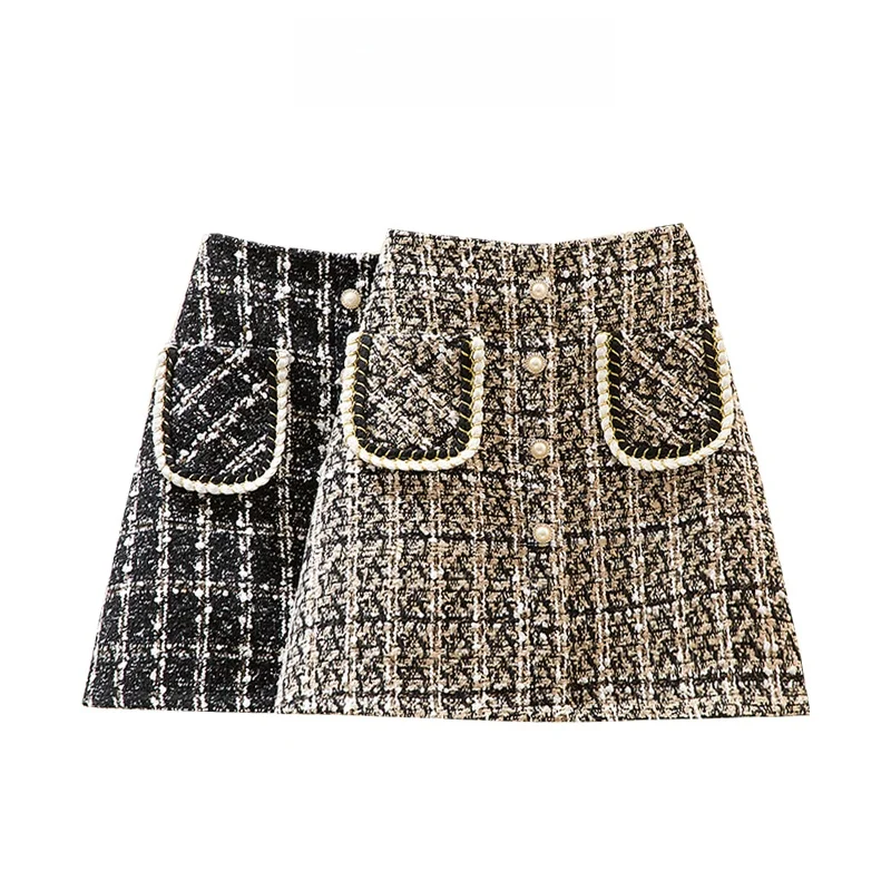 

Faionable High Waist A-Line Skirt for plus Size Women Spring Season Slimming Visual Effect Ele Commute Sle ort...