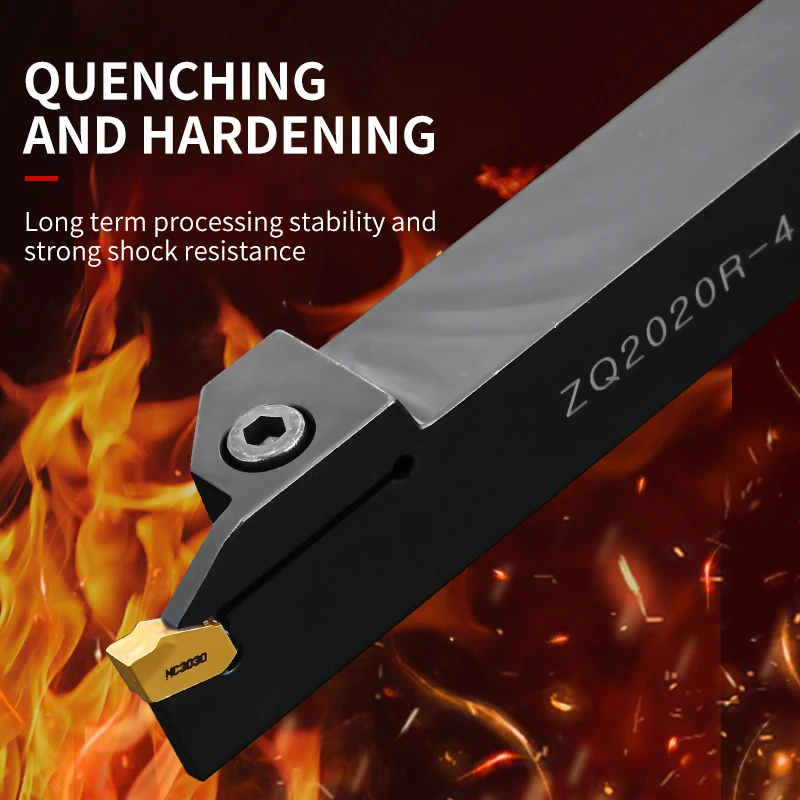 ZQ1616R-2 ZQ2020R-2 ZQ2525R-2 Grooving CNC Lathe Machining Cutting Toolholder Metal Grooving Blades Parting Cutter Boring Tool