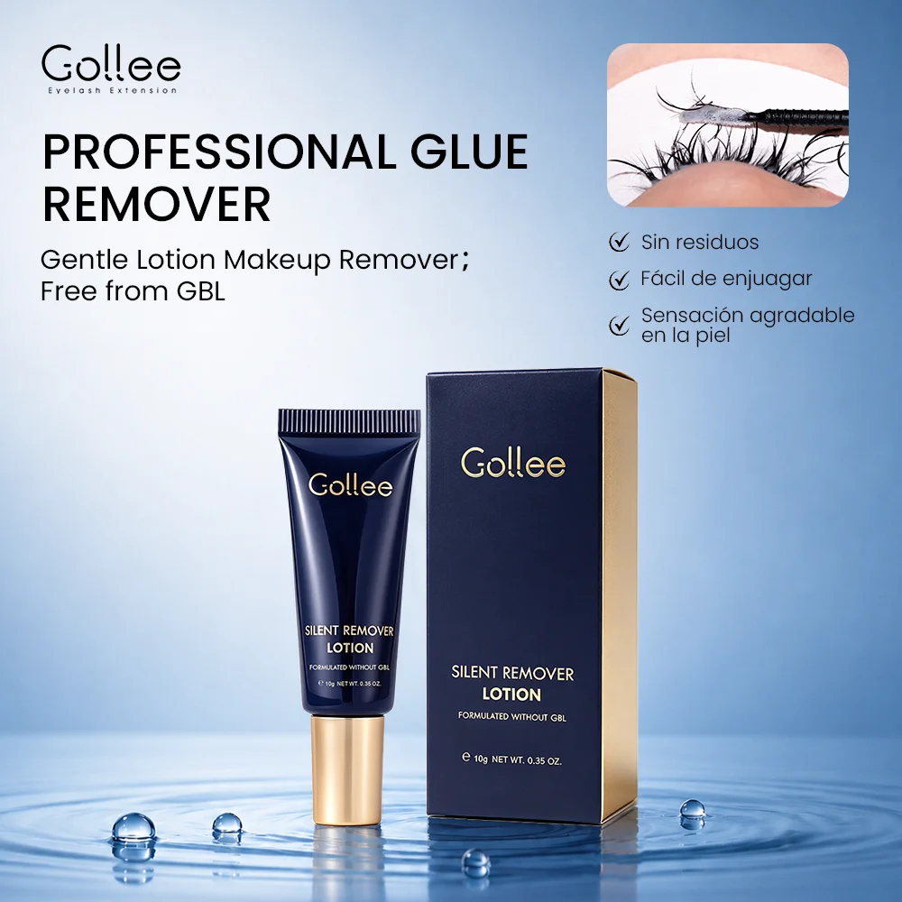 Gollee Eyelash Glue 3-6 Minute Unloading Adhesive Gentle Fragrance of Flowers Professional Remover for Lash Tools Excluding GBL