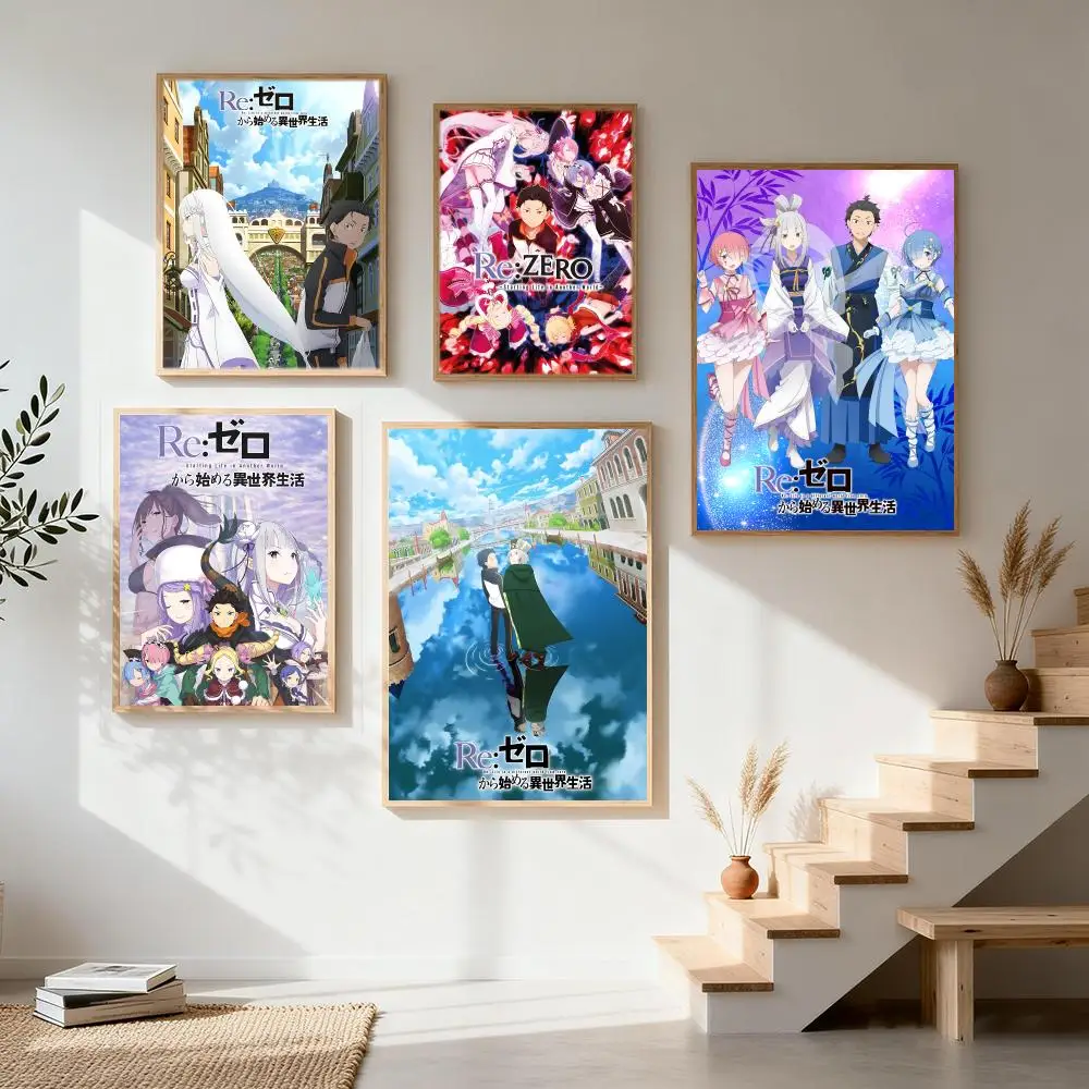 Póster de Fantasy ReZERO, gran oferta, póster HD, arte de pared, decoración nórdica de alta calidad para el hogar, sala de estar