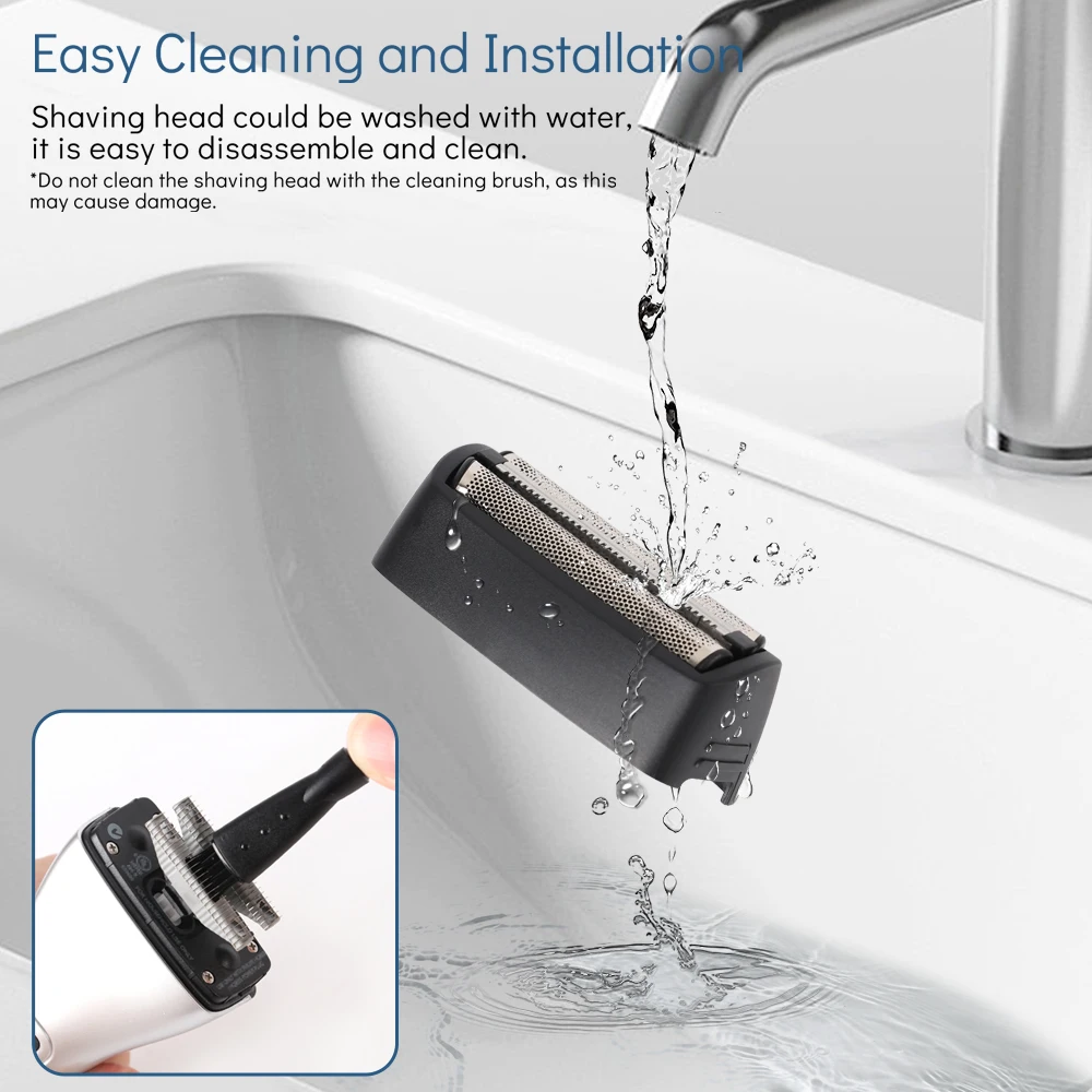 شفرات قطع رأس ماكينة الحلاقة وشبكة شاشة الرقائق المعدنية لاستبدال جزء التشذيب فيليبس QC5550 QC5580 QC5570 QC5510 QS6140 QS6160