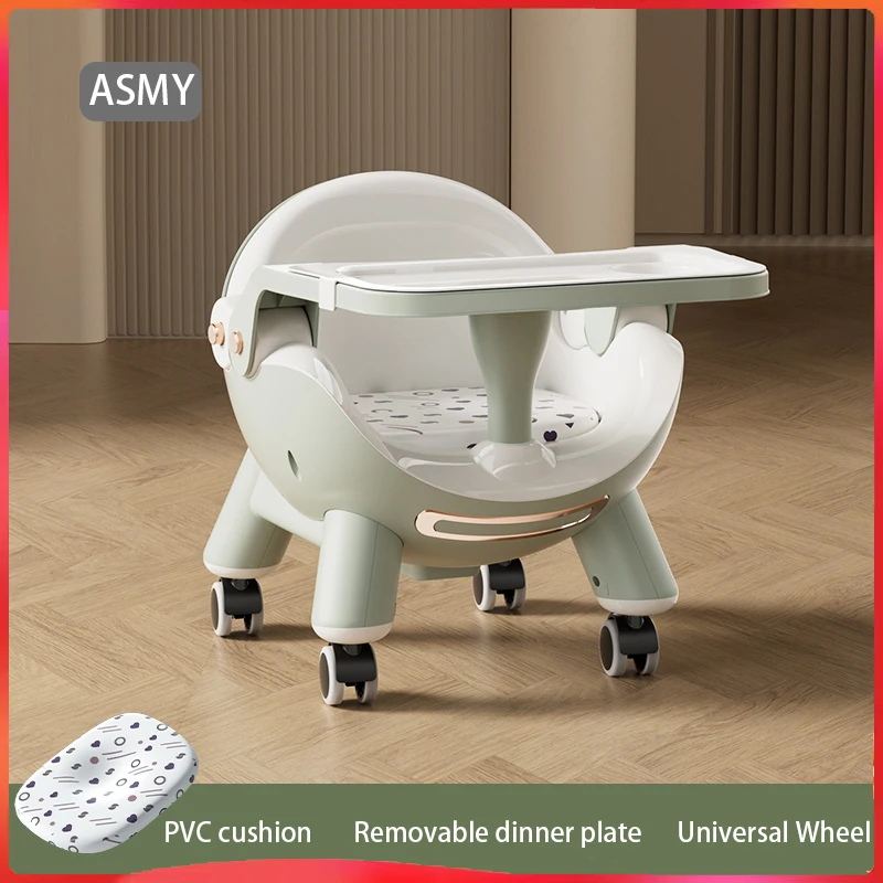 Portable Growing Chair/Baby Dining Chair/Infant Home Children Dining Chair/Multifunctional Chair Universal Wheel Chair