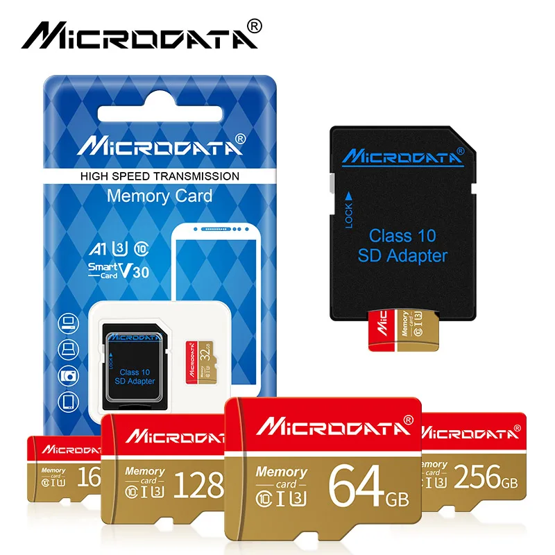 Micro Card 4GB 8GB 16GB 32GB Class 10 Memory Card High Speed Mini SD 64gb for Phones/Tablet/Camera 128gb 256gb Flash TF Card