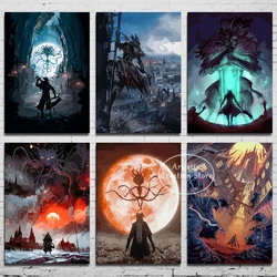 Fantasy Bloodborne Video Game Poster Canvas Painting Prints Wall Picture for Game Room Bedroom Club Modern Art Home Decor Gifts