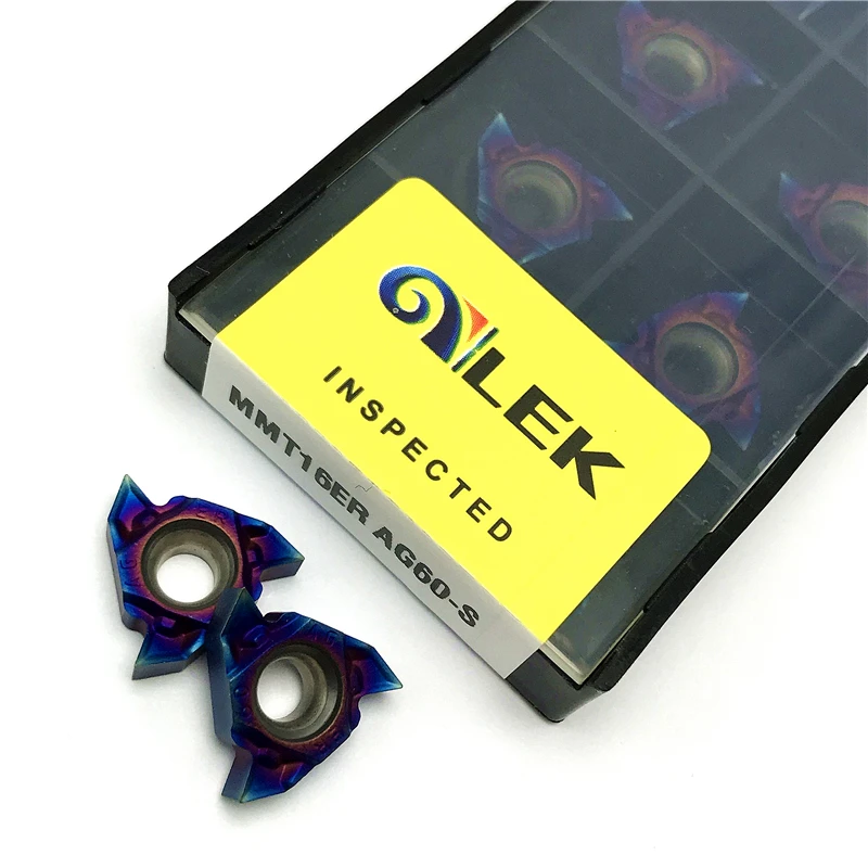 MMT16ER AG60-S MMT16IR AG60-S Inserto in metallo duro Utensile per tornitura filettata Inserto per tornitura professionale in acciaio inossidabile Rivestimento nano CNC