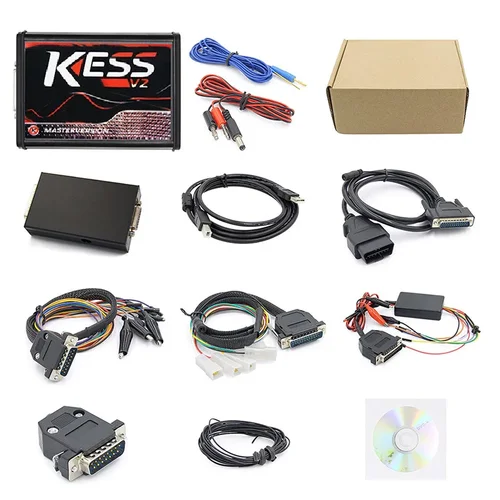 Rojo KESS V2 en línea ilimitado UE Kess V5.017 2,80 ECU Chip Tuning Kit K tag V7.020 OBD2 herramienta de programación de ECU de coche