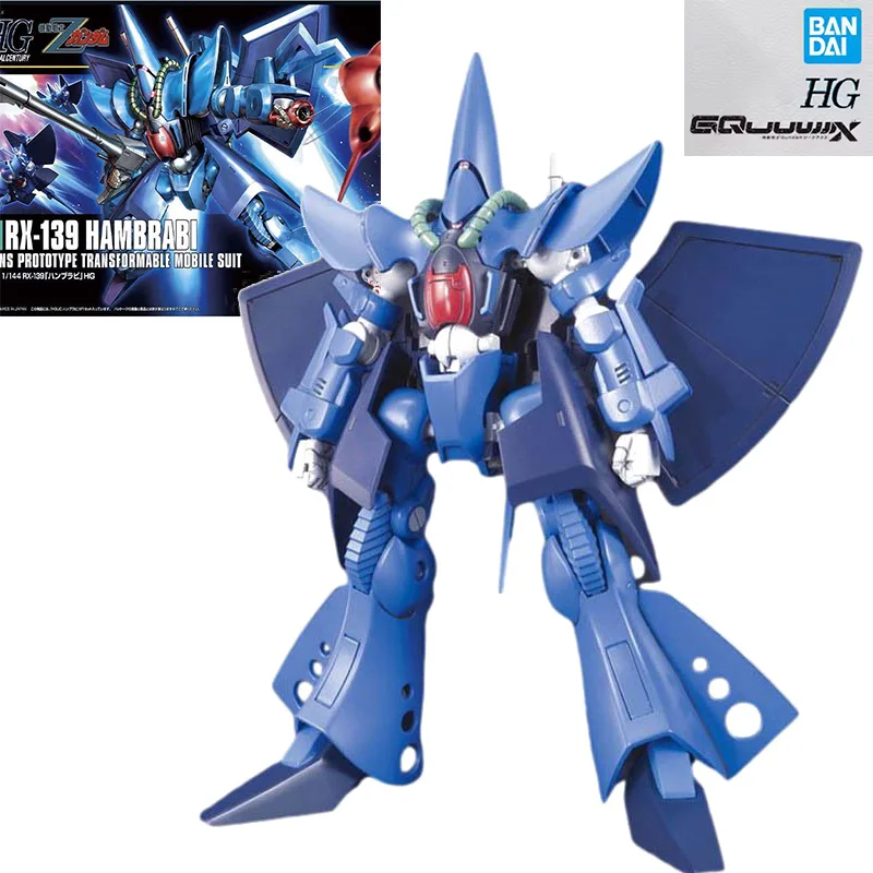 Original Gundam Bandai HGUC 145 1/144 RX-139 Hambrabi Anime Character Robot Mobile Suit Kit Model Toy Boy Gift