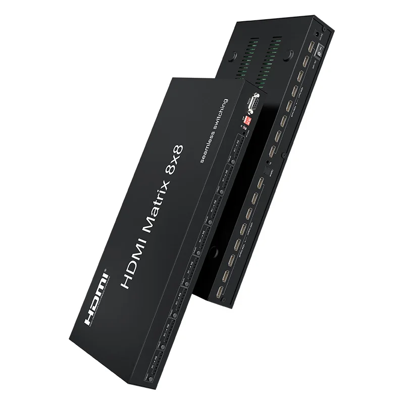 Imagem -06 - Hdmi Seamless Matrix Switcher 8x8 Switch em Out com ir Rs232 Edid Audio Video Splitter Conversor para Monitor de Computador