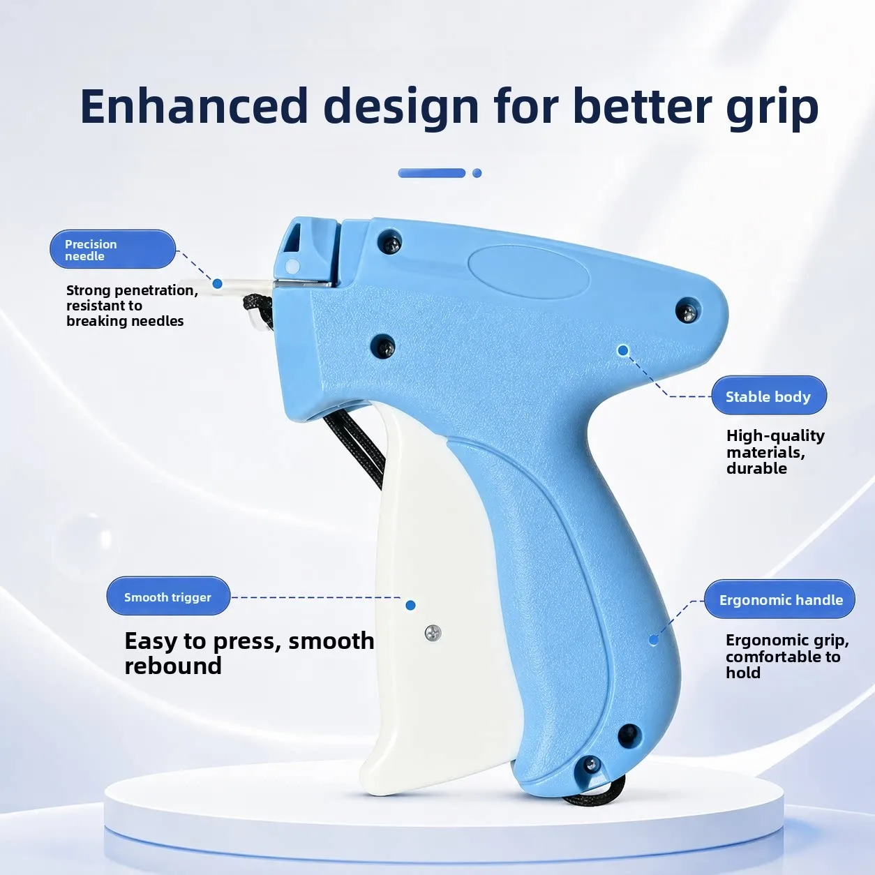 Handheld Fine Needle Tag Gun Clothing Label Gun Tag Gun Sewing Gun Garment Labeling Machine Tagging Gun for Apparel Accessories