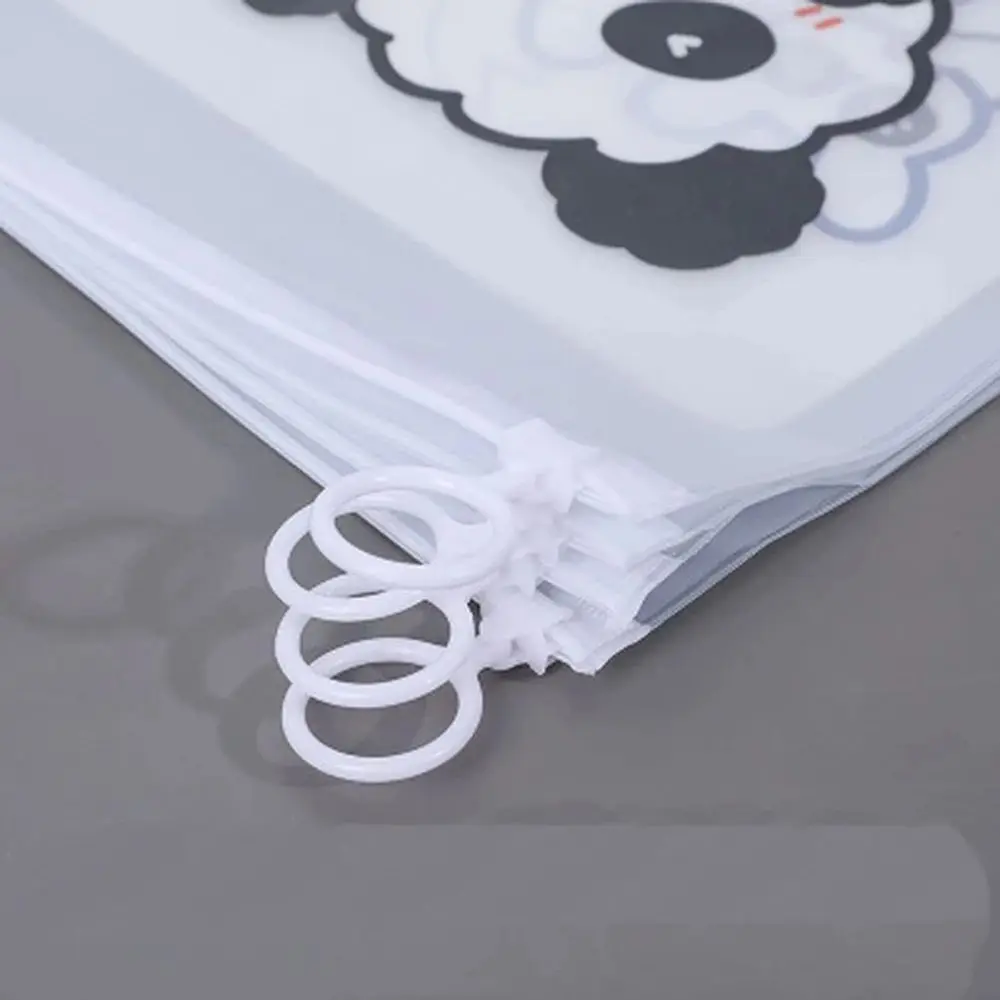 Transparent Document Bag Test Paper Folder Information Bag Pen Case Pencil Case File Storage Bag File Folder Bear File Bag