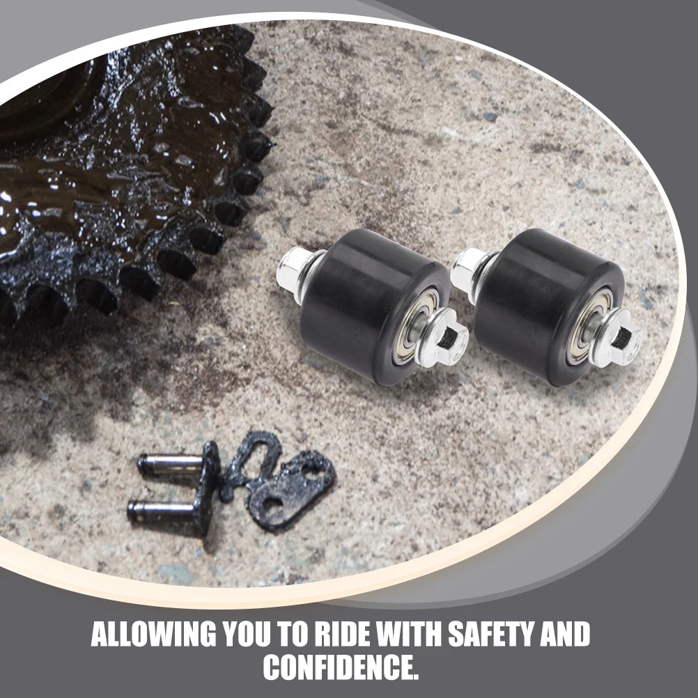 

2Pcs Anti-Slip Sprocket Assembly Chain Guide Roller for Motorcycle Chain Tension and Stability Long-Lasting Slider