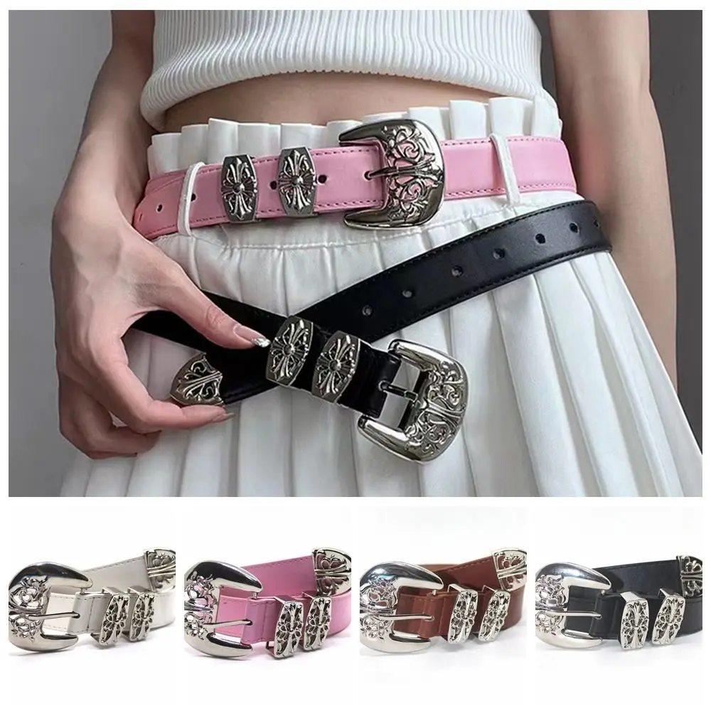 2023 New Punk Rock Sculpture Star Same Belt New Trendy Ins Style American Retro Women's Pants Versatile Belt