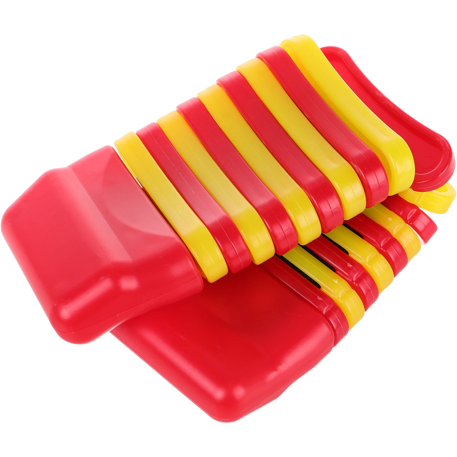 

Orff Kids Plastic Percussion Instrument Aids Red Plastic Musical Kokiriko Castanets Rhythm Sound Maker Musical Toys