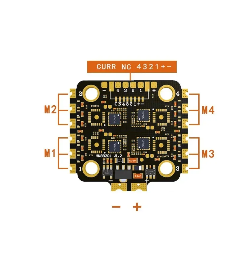 BoMaSHAKRC BL-S 35A 4-in-1 ESC 20x20mm 2-6S Is Suitable For 2-3 Inch FPV Freestyle Racing Drone
