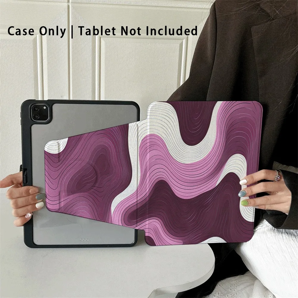 

360 ° Rotating Foldable Case to Easily Protect Your Pad: Compatible with iPad Air 6,Air 5,4,10,2024,air m3/a16 2025