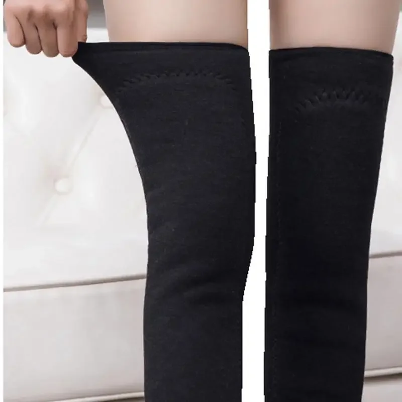 Cozy Cashmere Longer Thickened Imitation Rabbit Fur Warm Knee Pads Knee Support For Leg And Knees Cold Weather