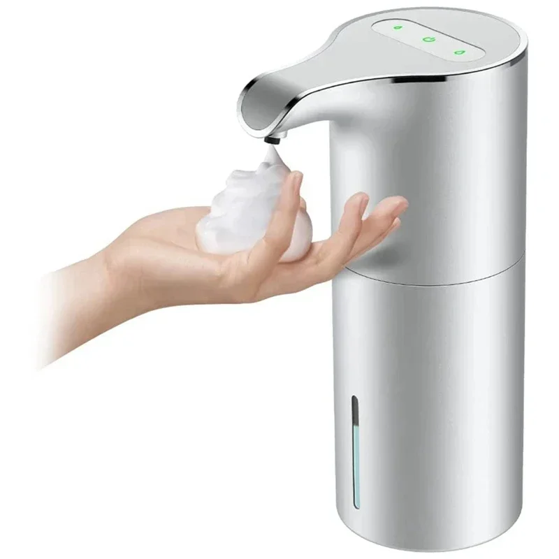 2024 New 450 ML Soap Dispenser Automatic Touchless USB Rechargeable Electric Foam Soap Dispenser Adjustable Waterproof