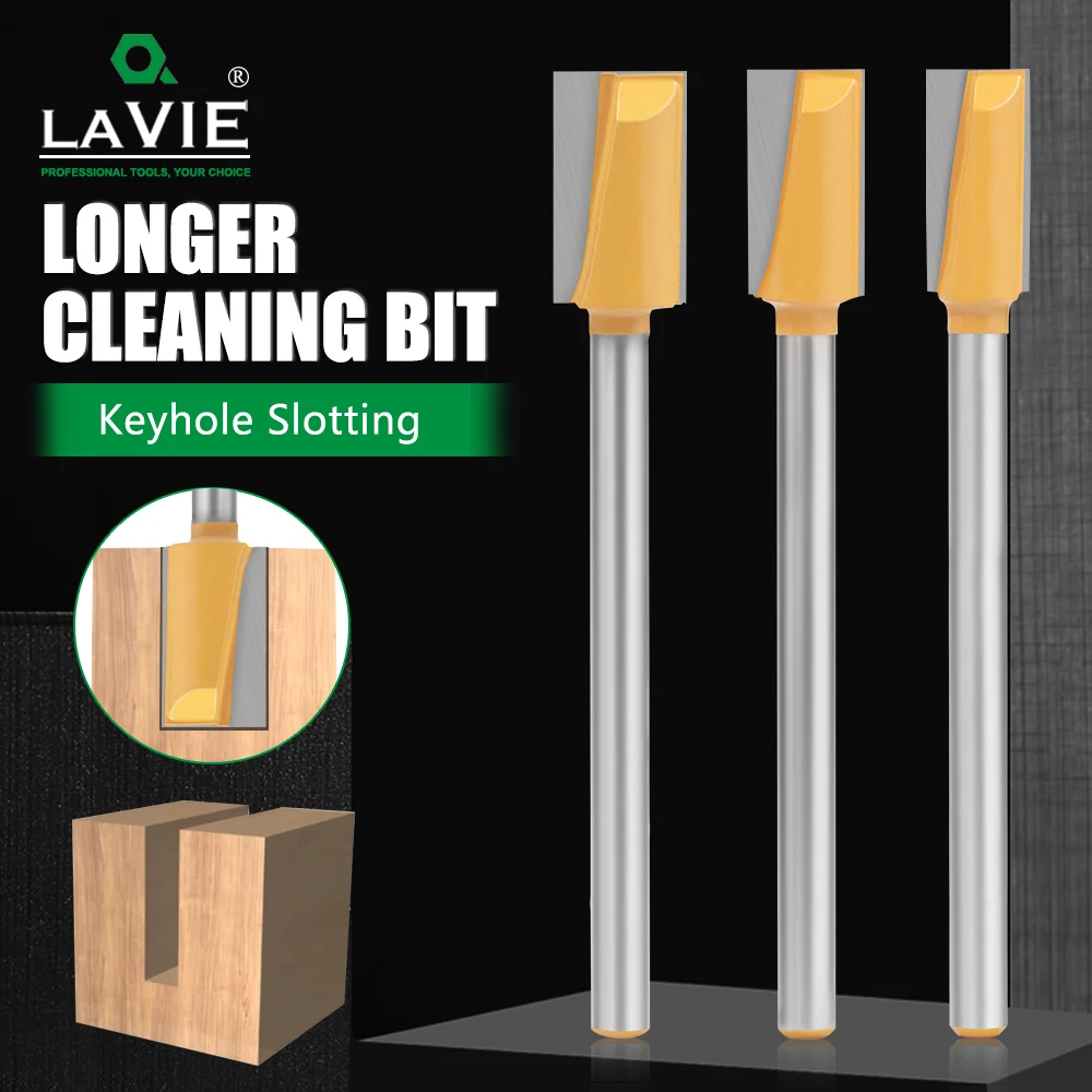 

LAVIE 1pc 8mm Shank Extension Long Bottom Cleaning Bit Router Bits Woodworking C080061430130Y