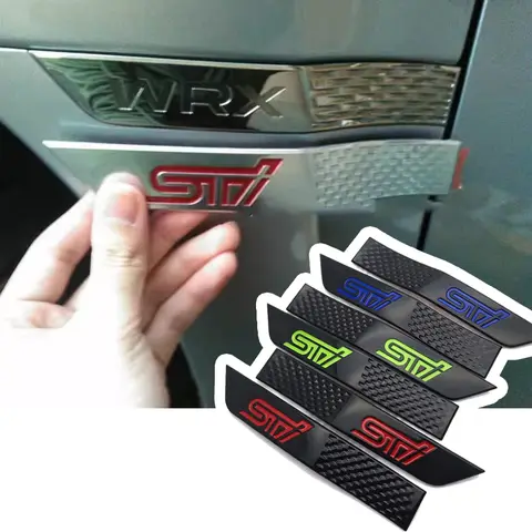 2 pezzi adesivi emblema laterale parafango auto per Subaru 2015-2018 Impreza STI Logo WRX ABS auto corpo esterno distintivo decalcomanie decorazione