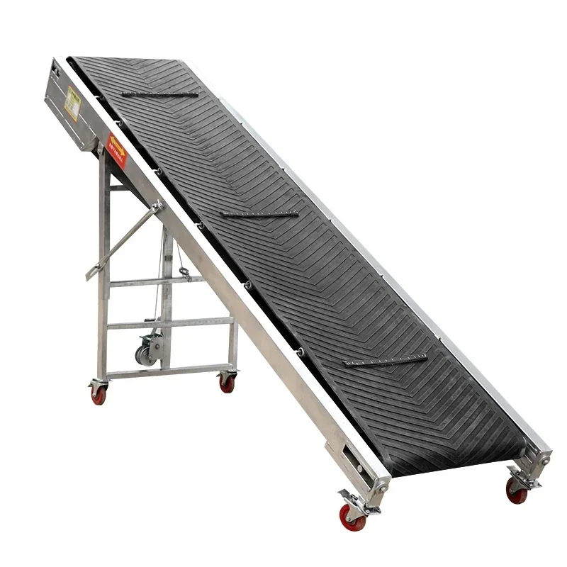 Small conveyor belt assembly line loading and unloading folding electric lifting grain conveyor