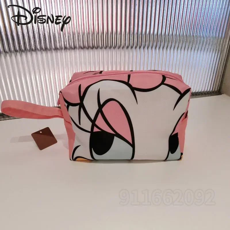 Disney Donald Duck Original New Women\'s Cosmetic Bag Cartoon Fashion Mouth Red Bag Large Capacity Waterproof Travel Cosmetic Bag