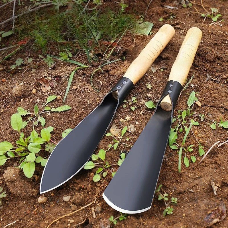 

Garden Shovel Heavy Duty Iron Hoe Tool for Planting Weeding Digging Loosening Soil Harvest WildVegetables Gardening PlantingTool