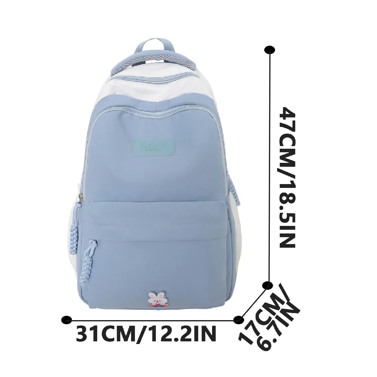 18.5-inch large capacity campus backpack for high school students and college students, outdoor travel bag