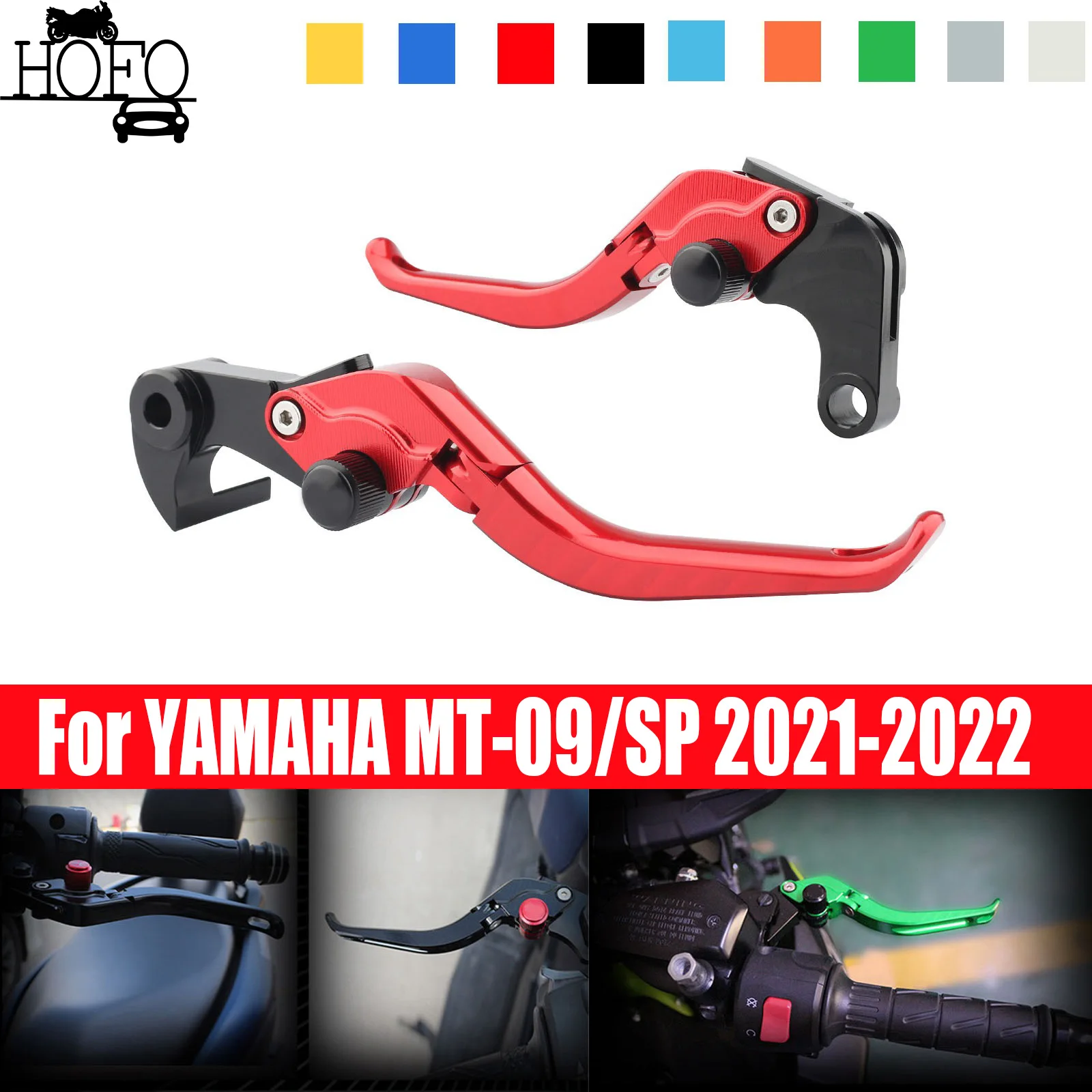 

For YAMAHA MT-09/SP 2021-2022 TRACER 9/GT CNC Folding Extendable Adjustable Brake Clutch Lever