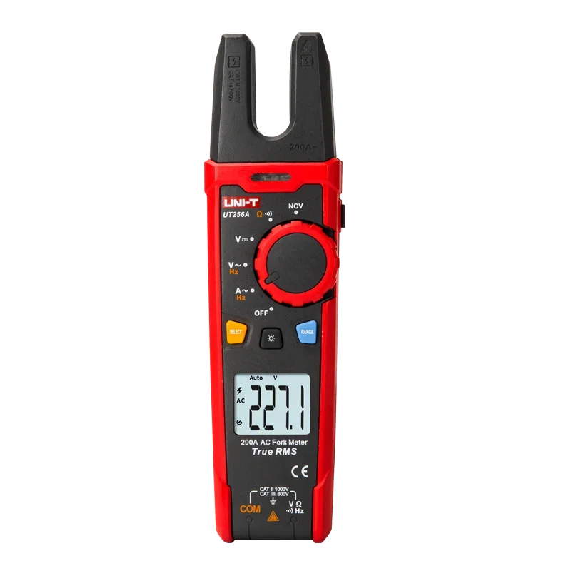 Imagem -06 - Uni-t-digital Clamp Meter Ut256a 200a Alicate ac Amperímetro True Rms Amperometric Clamp Frequency Tester