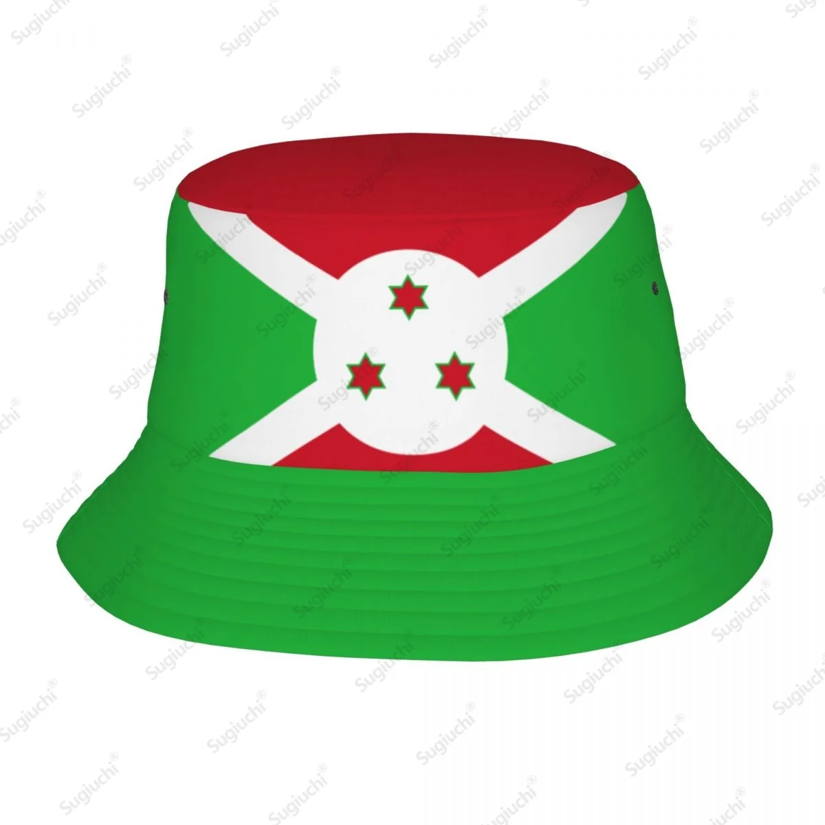 

2025 Burundi 3D Flag Men Women Bucket Hat Outdoor Sun Protection Cap Breathable Mesh For Fisherman Camping Hiking