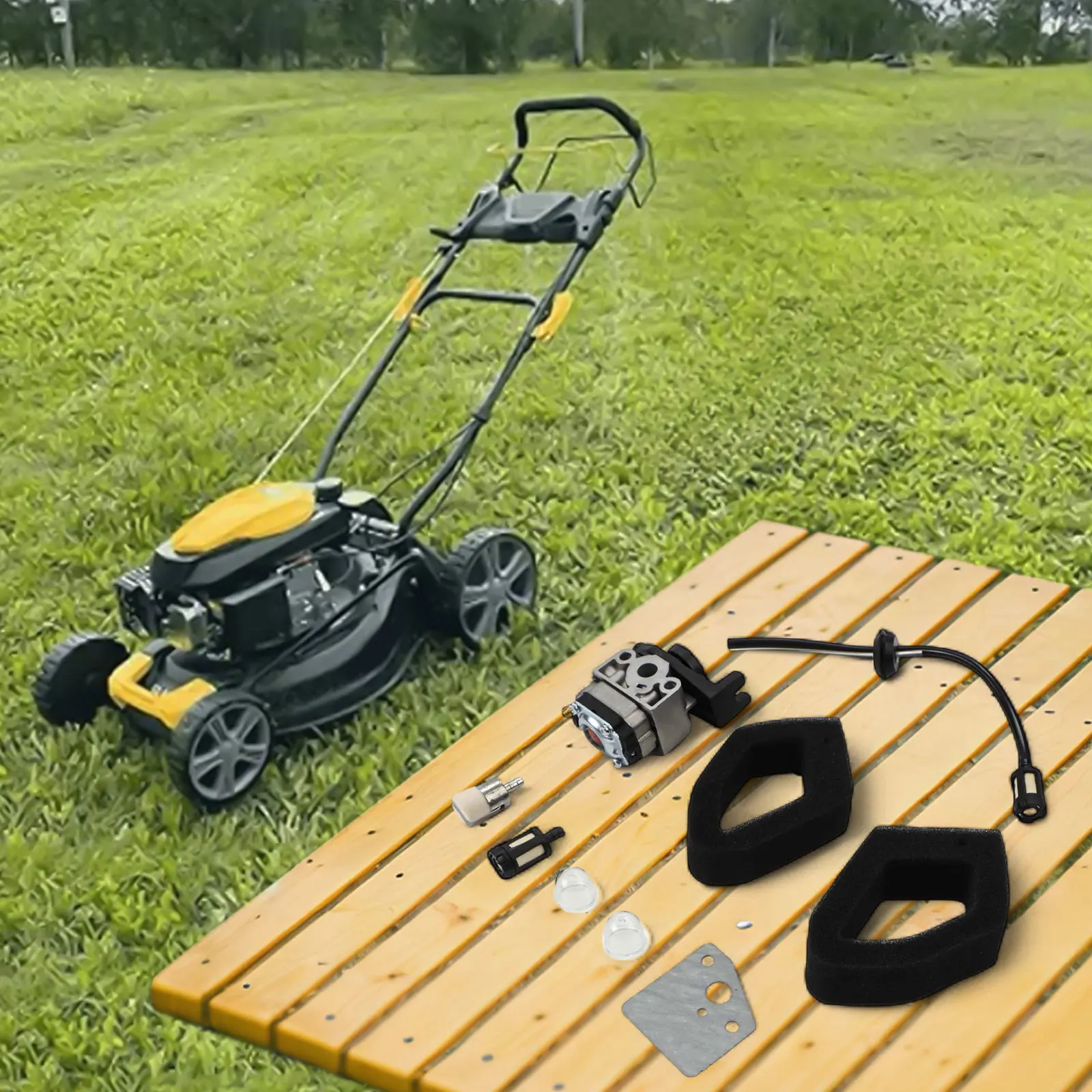 

Gasket and Carburetor Fuel System Kit for GX25 For GX35 Engines Suitable for Trimmer and Mower Engine Maintenance