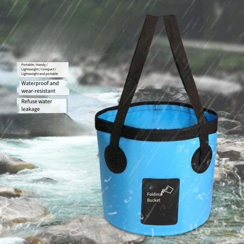 

Fishing bucket, folding water bucket, outdoor convenience, fishing box, car washing bucket, one-piece molding